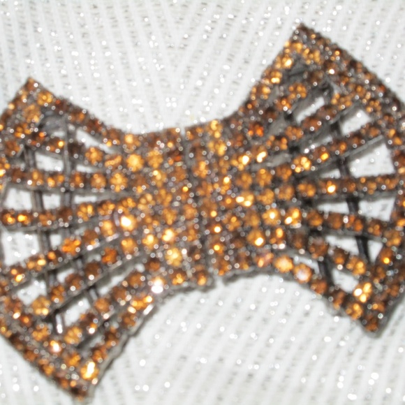 vtg DELIZZA & ESTER JULIANNA RHINESTONE DRESS CLIP - Picture 6 of 8